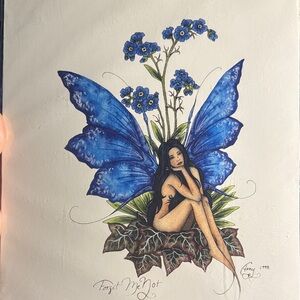 Enchanted Blue Fairy Art Print